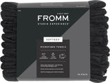 Fromm Softees Microfiber Towels- Black 10 pack 16 inch x 19 inch