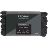 Fromm Towels - Black, 16 inch x 29 inch 6 pk.